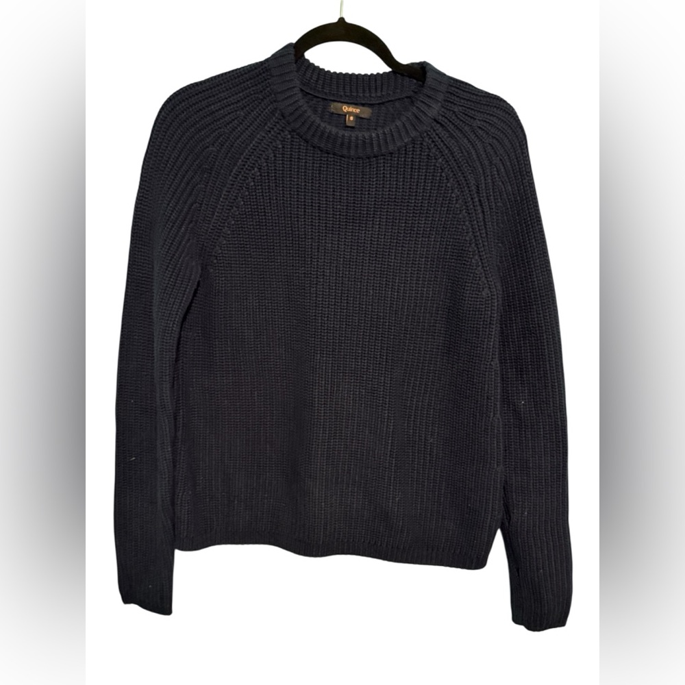 Quince 100% Organic Cotton Fisherman Crew Sweater - Picture 4 of 7